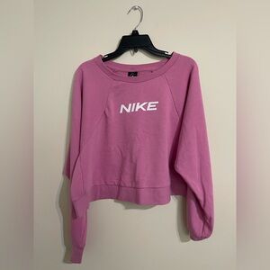 Nike Dri-FIT Training sweatshirt Women's Medium Cropped Loose Fit Logo